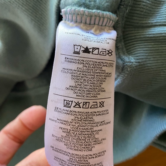 P.E NATION x Berry Trellis Grem Pullover Sweatshirt Heavyweight Casual Relaxed - Picture 8 of 9